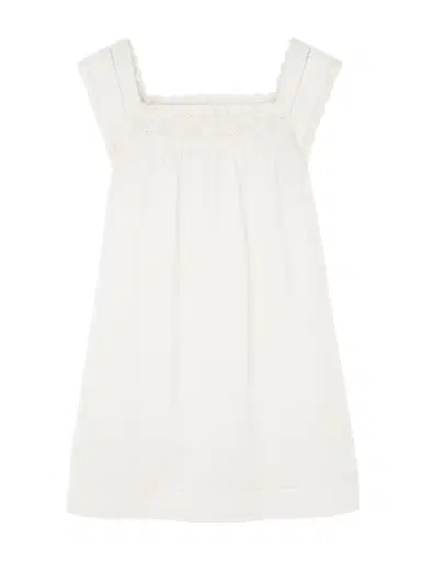 DÔEN Almadia Crochet-trimmed Ramie Mini Dress | Thumbnail 1 DÔEN Almadia Crochet-trimmed Ramie Mini Dress | Thumbnail 1