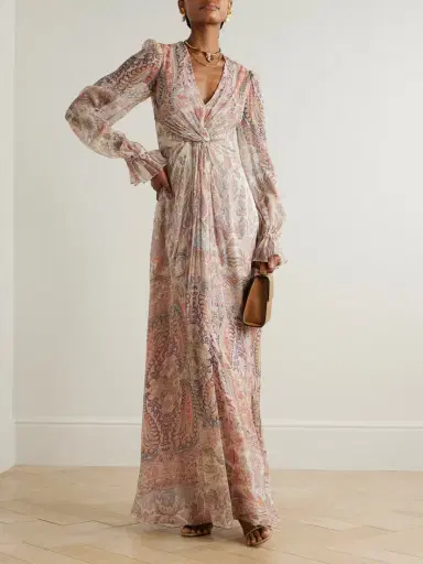 Etro Twist-front Paisley-print Silk-crepon Maxi Dress | Thumbnail 2 Etro Twist-front Paisley-print Silk-crepon Maxi Dress | Thumbnail 2
