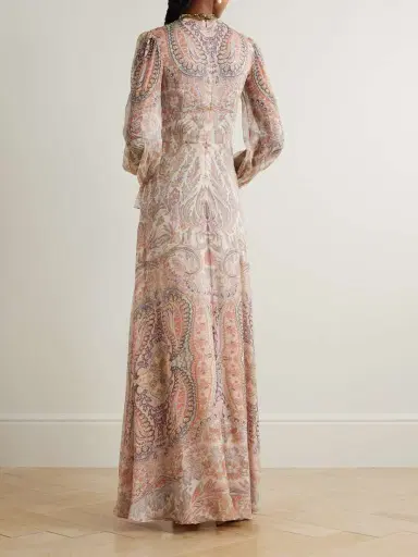 Etro Twist-front Paisley-print Silk-crepon Maxi Dress | Thumbnail 3 Etro Twist-front Paisley-print Silk-crepon Maxi Dress | Thumbnail 3