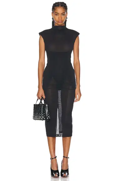 ALAÏA Highneck Dress | Thumbnail 1 ALAÏA Highneck Dress | Thumbnail 1
