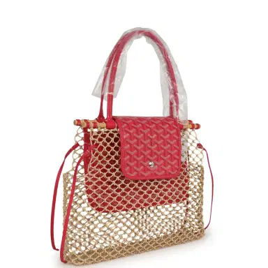 goyard Goyard Goyardine Canvas Fuchsia Aligre Bag Raffia Net Palladium Hardware | Thumbnail 2 goyard Goyard Goyardine Canvas Fuchsia Aligre Bag Raffia Net Palladium Hardware | Thumbnail 2
