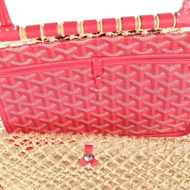 goyard Goyard Goyardine Canvas Fuchsia Aligre Bag Raffia Net Palladium Hardware | Thumbnail 9 goyard Goyard Goyardine Canvas Fuchsia Aligre Bag Raffia Net Palladium Hardware | Thumbnail 9