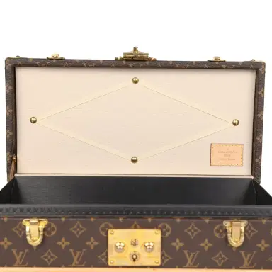 Louis Vuitton Pre-owned Louis Vuitton Malle Fleurs Trunk Brown Monogram Brass Hardware | Thumbnail 12 Louis Vuitton Pre-owned Louis Vuitton Malle Fleurs Trunk Brown Monogram Brass Hardware | Thumbnail 12