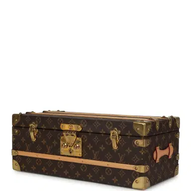 Louis Vuitton Pre-owned Louis Vuitton Malle Fleurs Trunk Brown Monogram Brass Hardware | Thumbnail 4 Louis Vuitton Pre-owned Louis Vuitton Malle Fleurs Trunk Brown Monogram Brass Hardware | Thumbnail 4