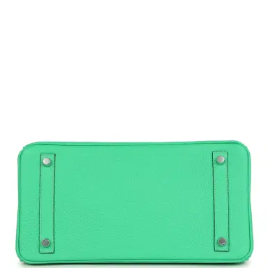HERMÈS Hermes Birkin 30 Vert Comics Togo and Vert Jade Niloticus Crocodile Touch Palladium Hardware | Thumbnail 6 HERMÈS Hermes Birkin 30 Vert Comics Togo and Vert Jade Niloticus Crocodile Touch Palladium Hardware | Thumbnail 6