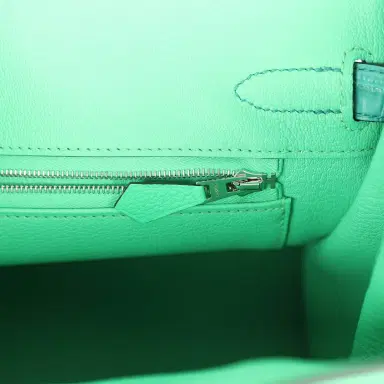 HERMÈS Hermes Birkin 30 Vert Comics Togo and Vert Jade Niloticus Crocodile Touch Palladium Hardware | Thumbnail 9 HERMÈS Hermes Birkin 30 Vert Comics Togo and Vert Jade Niloticus Crocodile Touch Palladium Hardware | Thumbnail 9