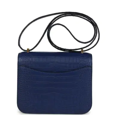 HERMÈS Hermes Constance 18 Bleu Saphir Matte Alligator Gold Hardware | Thumbnail 4 HERMÈS Hermes Constance 18 Bleu Saphir Matte Alligator Gold Hardware | Thumbnail 4