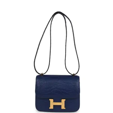 HERMÈS Hermes Constance 18 Bleu Saphir Matte Alligator Gold Hardware | Thumbnail 7 HERMÈS Hermes Constance 18 Bleu Saphir Matte Alligator Gold Hardware | Thumbnail 7