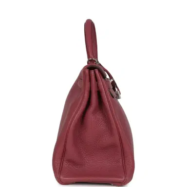 HERMÈS Pre-owned Hermes Retourne Kelly 35 Bois De Rose Clemence Palladium Hardware | Thumbnail 3 HERMÈS Pre-owned Hermes Retourne Kelly 35 Bois De Rose Clemence Palladium Hardware | Thumbnail 3