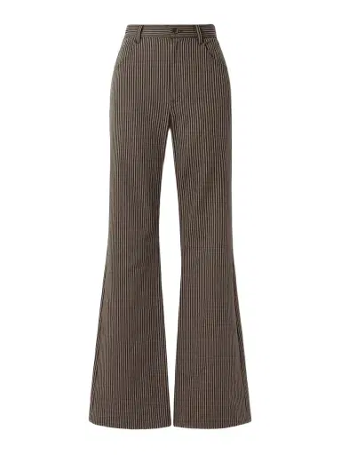 Nili Lotan Roe Striped Cotton-twill Flared Pants | Thumbnail 1 Nili Lotan Roe Striped Cotton-twill Flared Pants | Thumbnail 1