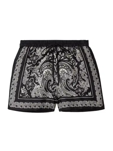 Nili Lotan Frances Bandana-print Silk-twill Shorts | Thumbnail 1 Nili Lotan Frances Bandana-print Silk-twill Shorts | Thumbnail 1