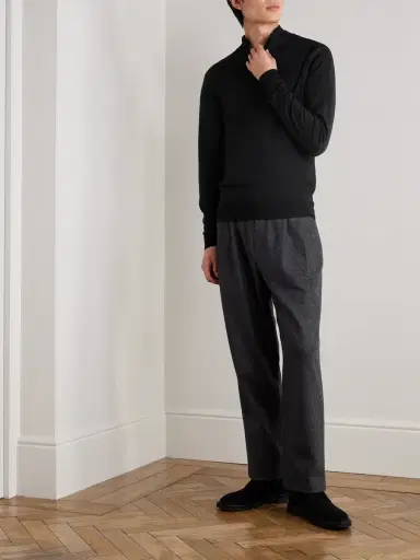 John Smedley Slim-Fit Merino Wool Half-Zip Sweater - Men | Thumbnail 2 John Smedley Slim-Fit Merino Wool Half-Zip Sweater - Men | Thumbnail 2