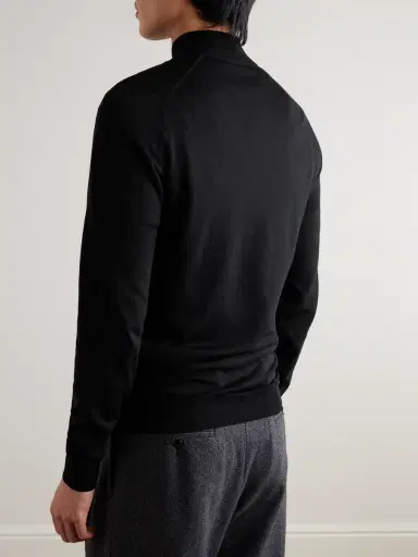 John Smedley Slim-Fit Merino Wool Half-Zip Sweater - Men | Thumbnail 4 John Smedley Slim-Fit Merino Wool Half-Zip Sweater - Men | Thumbnail 4