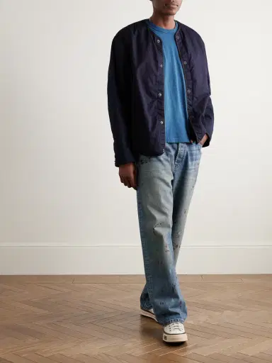 Visvim Jumbo Garment-Dyed Cotton-Jersey T-Shirt - Men | Thumbnail 2 Visvim Jumbo Garment-Dyed Cotton-Jersey T-Shirt - Men | Thumbnail 2