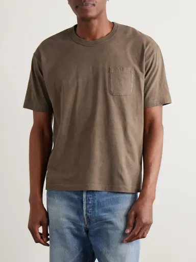 Visvim Jumbo Garment-Dyed Cotton-Jersey T-Shirt - Men | Thumbnail 3 Visvim Jumbo Garment-Dyed Cotton-Jersey T-Shirt - Men | Thumbnail 3