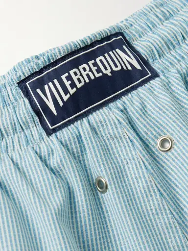 Vilebrequin Milton Slim-Fit Short-Length Striped Wool-Blend Swim Shorts - Men | Thumbnail 4 Vilebrequin Milton Slim-Fit Short-Length Striped Wool-Blend Swim Shorts - Men | Thumbnail 4
