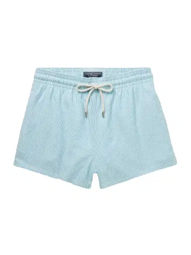 Vilebrequin Milton Slim-Fit Short-Length Striped Wool-Blend Swim Shorts - Men | Thumbnail 1 Vilebrequin Milton Slim-Fit Short-Length Striped Wool-Blend Swim Shorts - Men | Thumbnail 1