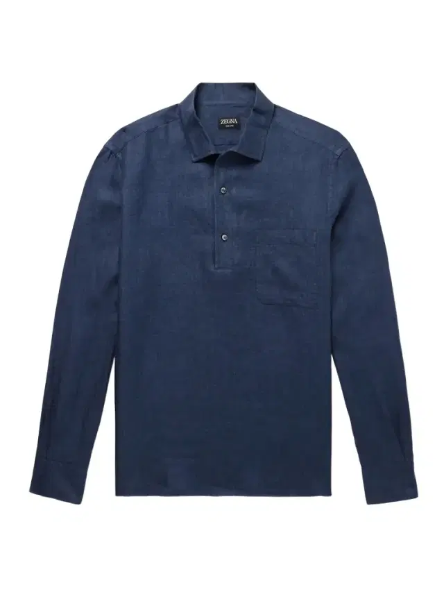 Oasi Linen Half-Placket hirt - Men Oasi Linen Half-Placket hirt - Men