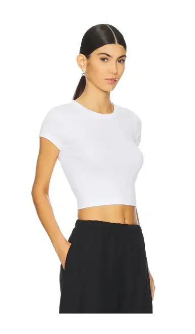 ENZA COSTA Supima Baby Cropped Tee | Thumbnail 2 ENZA COSTA Supima Baby Cropped Tee | Thumbnail 2