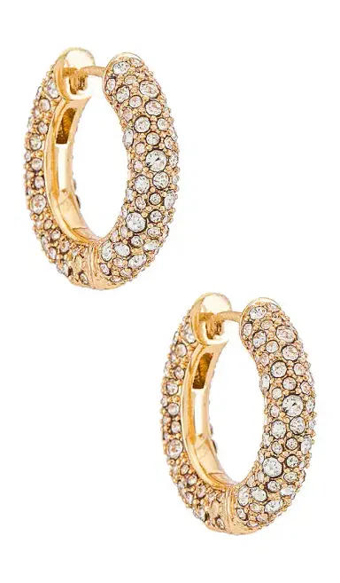 BaubleBar Carina Huggie Hoops | Thumbnail 1 BaubleBar Carina Huggie Hoops | Thumbnail 1