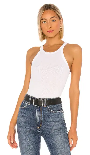 LNA Ribbed Skinny Racer Tank | Thumbnail 1 LNA Ribbed Skinny Racer Tank | Thumbnail 1