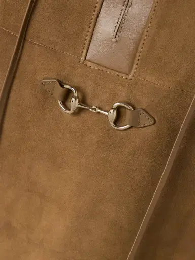 Gucci Horsebit-detailed Leather-trimmed Suede Mini Dress | Thumbnail 4 Gucci Horsebit-detailed Leather-trimmed Suede Mini Dress | Thumbnail 4