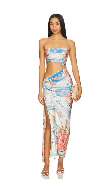 Agua Bendita Gwen Nacar Dress | Thumbnail 1 Agua Bendita Gwen Nacar Dress | Thumbnail 1