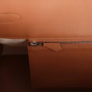 HERMÈS Hermes Shoulder Birkin Light 39 Multicolor Toile and Gold Swift Palladium Hardware | Thumbnail 9 HERMÈS Hermes Shoulder Birkin Light 39 Multicolor Toile and Gold Swift Palladium Hardware | Thumbnail 9