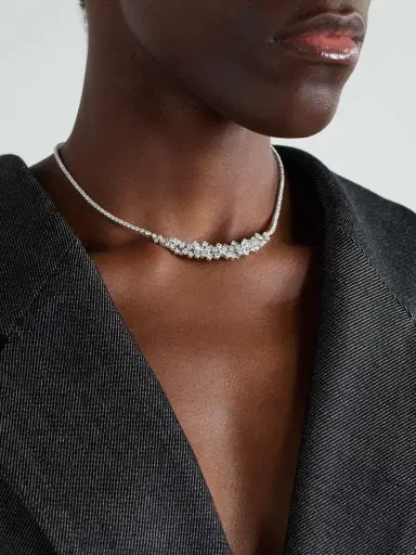 YEPREM 18-karat White Gold Diamond Necklace | Thumbnail 2 YEPREM 18-karat White Gold Diamond Necklace | Thumbnail 2