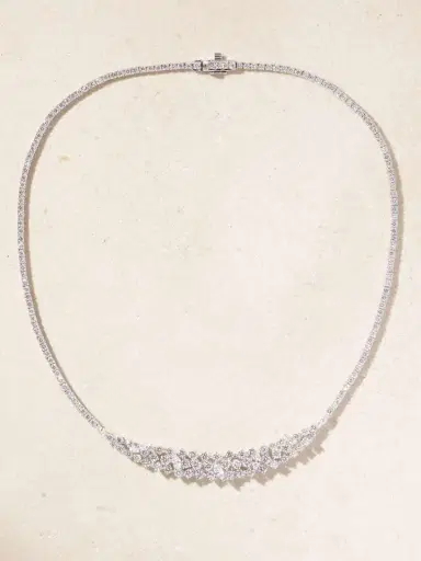 YEPREM 18-karat White Gold Diamond Necklace | Thumbnail 4 YEPREM 18-karat White Gold Diamond Necklace | Thumbnail 4