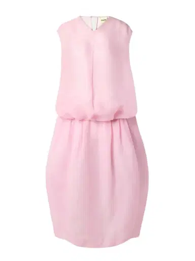 Khaite Noah Gathered Silk-organza Midi Dress | Thumbnail 1 Khaite Noah Gathered Silk-organza Midi Dress | Thumbnail 1