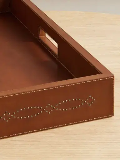 Ralph Lauren Home Bromley Studded Leather Tray | Thumbnail 3 Ralph Lauren Home Bromley Studded Leather Tray | Thumbnail 3