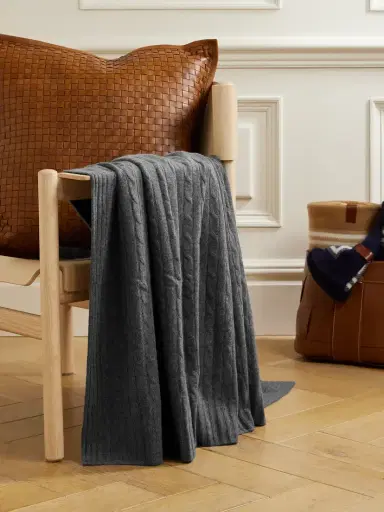 Ralph Lauren Home Cable-knit Cashmere Blanket | Thumbnail 2 Ralph Lauren Home Cable-knit Cashmere Blanket | Thumbnail 2