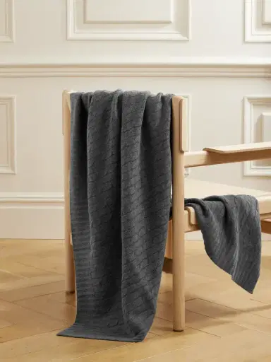 Ralph Lauren Home Cable-knit Cashmere Blanket | Thumbnail 1 Ralph Lauren Home Cable-knit Cashmere Blanket | Thumbnail 1