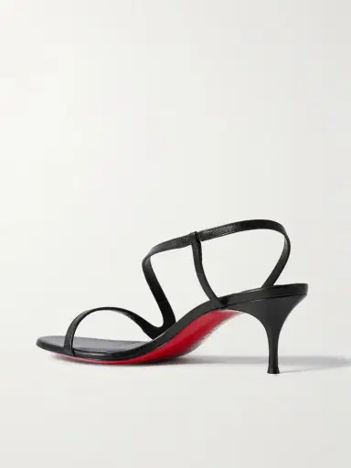 Christian Louboutin Rosalie 55 Leather And Pvc Slingback Sandals | Thumbnail 3 Christian Louboutin Rosalie 55 Leather And Pvc Slingback Sandals | Thumbnail 3