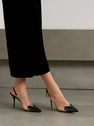 Alaïa Le Cœur Patent-leather And Pvc Slingback Pumps | Thumbnail 2 Alaïa Le Cœur Patent-leather And Pvc Slingback Pumps | Thumbnail 2
