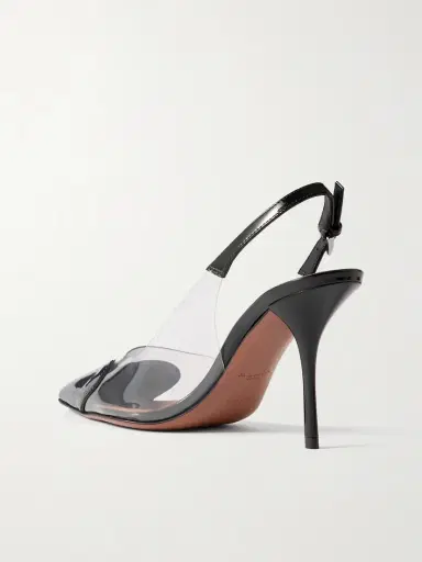 Alaïa Le Cœur Patent-leather And Pvc Slingback Pumps | Thumbnail 3 Alaïa Le Cœur Patent-leather And Pvc Slingback Pumps | Thumbnail 3