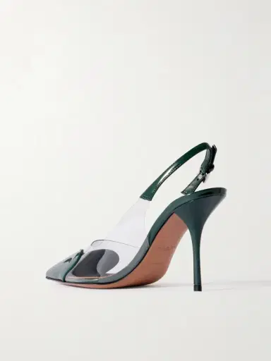 Alaïa Le Cœur Patent-leather And Pvc Slingback Pumps | Thumbnail 3 Alaïa Le Cœur Patent-leather And Pvc Slingback Pumps | Thumbnail 3