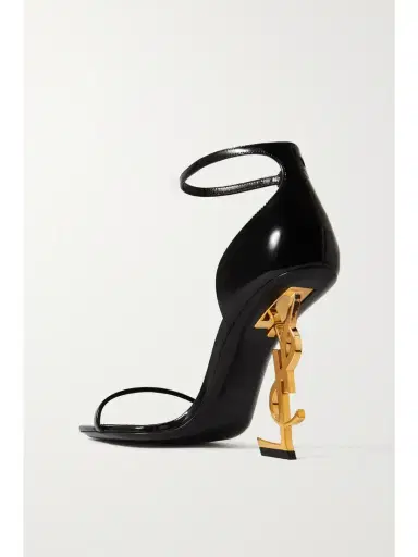 Saint Laurent Opyum Embellished Patent-leather Sandals | Thumbnail 3 Saint Laurent Opyum Embellished Patent-leather Sandals | Thumbnail 3