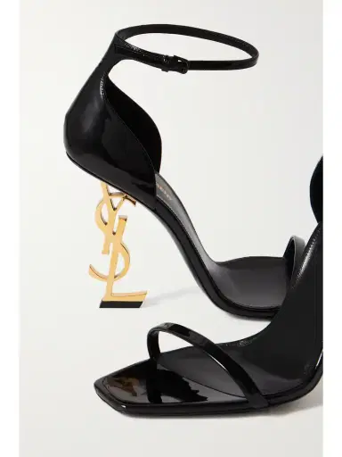 Saint Laurent Opyum Embellished Patent-leather Sandals | Thumbnail 4 Saint Laurent Opyum Embellished Patent-leather Sandals | Thumbnail 4