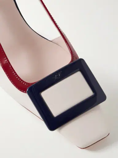 Roger Vivier Belle Vivier 45 Color-block Patent-leather Slingback Pumps | Thumbnail 4 Roger Vivier Belle Vivier 45 Color-block Patent-leather Slingback Pumps | Thumbnail 4