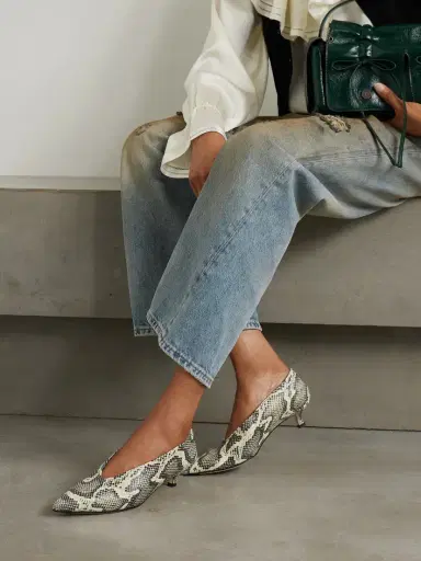 aeyde Clara Snake-effect Leather Pumps | Thumbnail 2 aeyde Clara Snake-effect Leather Pumps | Thumbnail 2