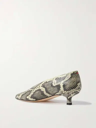 aeyde Clara Snake-effect Leather Pumps | Thumbnail 3 aeyde Clara Snake-effect Leather Pumps | Thumbnail 3