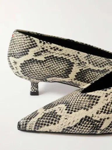 aeyde Clara Snake-effect Leather Pumps | Thumbnail 4 aeyde Clara Snake-effect Leather Pumps | Thumbnail 4