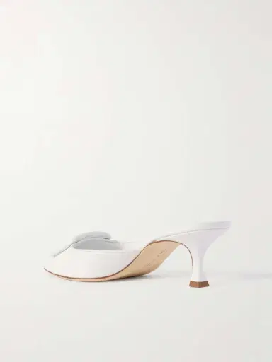 Manolo Blahnik Maysale 50 Buckled Leather Mules | Thumbnail 3 Manolo Blahnik Maysale 50 Buckled Leather Mules | Thumbnail 3