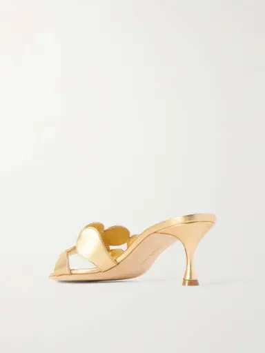 Manolo Blahnik Haribalmu 50 Metallic Leather Sandals | Thumbnail 3 Manolo Blahnik Haribalmu 50 Metallic Leather Sandals | Thumbnail 3