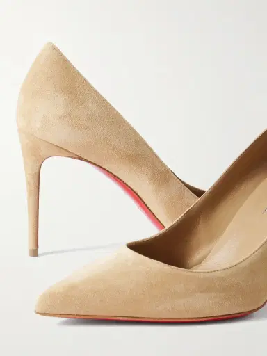 Christian Louboutin Kate 85 Suede Point-toe Pumps | Thumbnail 4 Christian Louboutin Kate 85 Suede Point-toe Pumps | Thumbnail 4