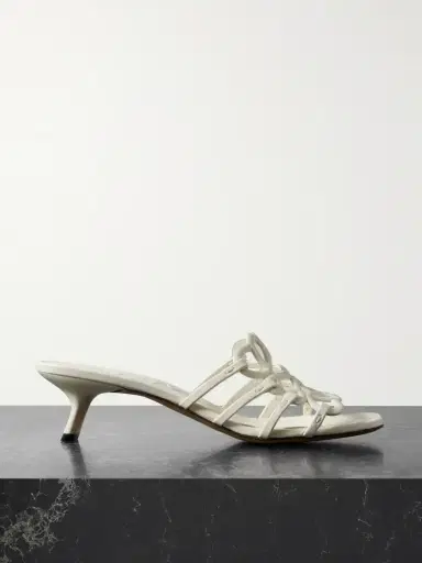 Loewe + Paula's Ibiza Petal Anagram Leather Sandals | Thumbnail 1 Loewe + Paula's Ibiza Petal Anagram Leather Sandals | Thumbnail 1