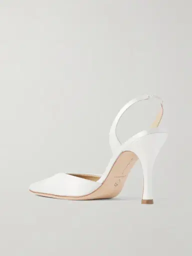 Danielle Frankel Hannah Satin Slingback Pumps | Thumbnail 3 Danielle Frankel Hannah Satin Slingback Pumps | Thumbnail 3