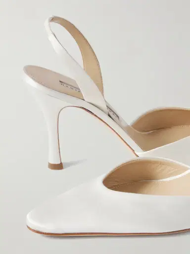 Danielle Frankel Hannah Satin Slingback Pumps | Thumbnail 4 Danielle Frankel Hannah Satin Slingback Pumps | Thumbnail 4